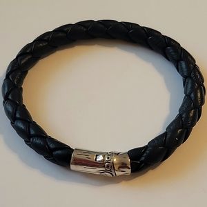John Hardy leather and silver 925